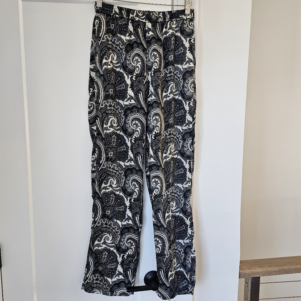 J Crew Collection Pull-on Pant Ratti Midnight Paisley, size  00